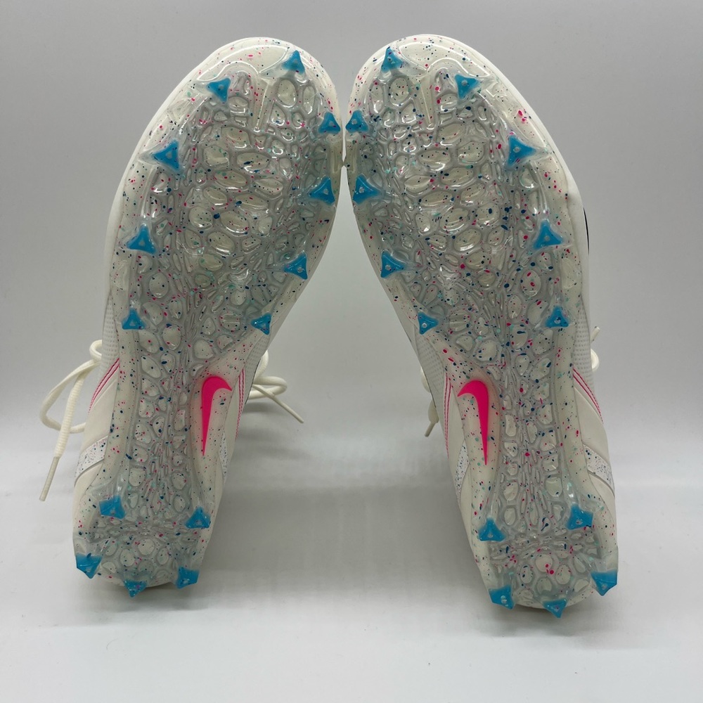 Nike alpha huarache 8 elite lacrosse cleats white / multicolored new without box - Picture 7 of 7